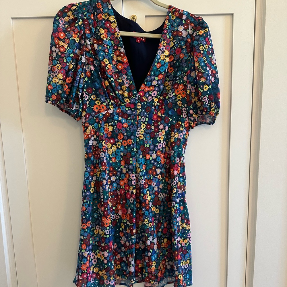 Staud floral Milla mini dress size 8